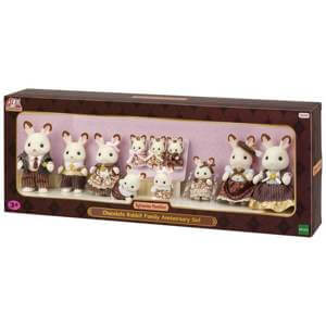 Sylvanian Families Chocolate Rabbit Family 40th Anniversary Set
